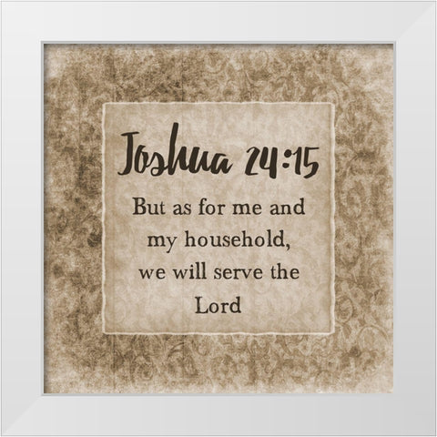 My Household White Modern Wood Framed Art Print by Lewis, Sheldon