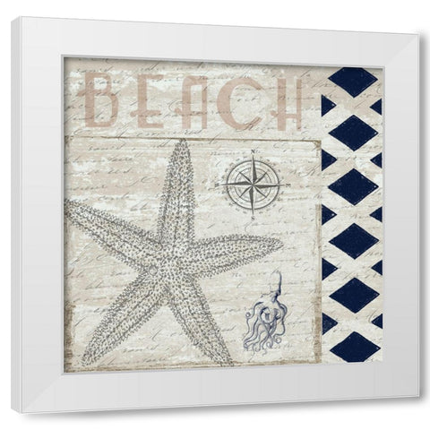 Sweet Coastal Blend 2 White Modern Wood Framed Art Print by Lewis, Sheldon