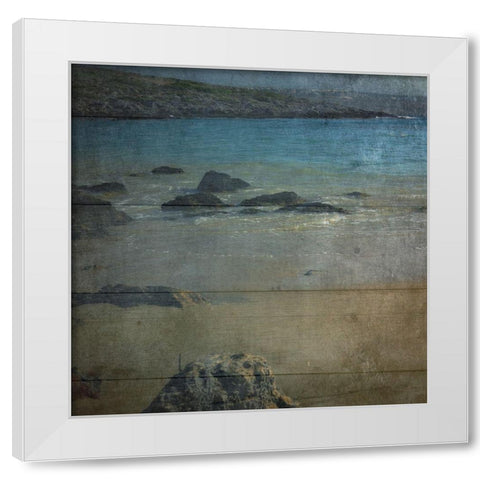 Drift Wood White Modern Wood Framed Art Print by Lewis, Sheldon