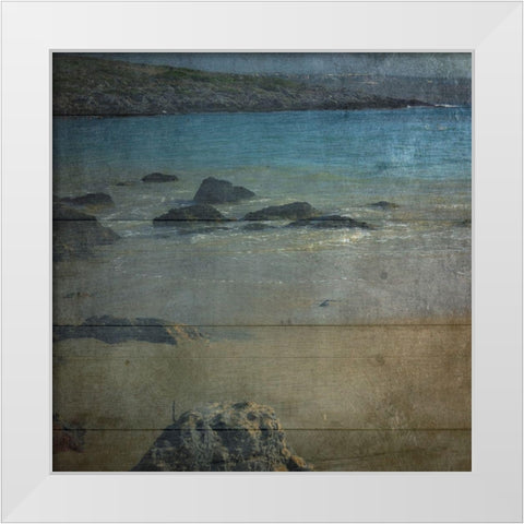 Drift Wood White Modern Wood Framed Art Print by Lewis, Sheldon