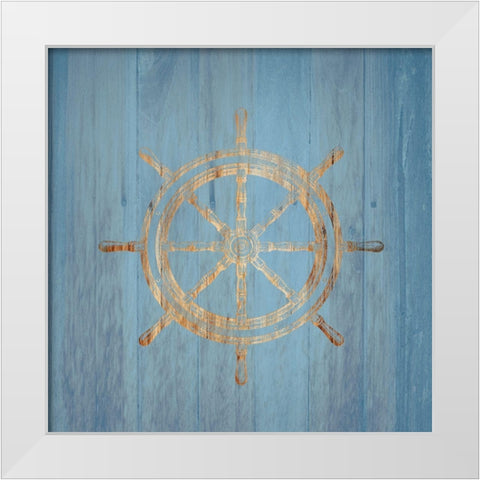 Wheel White Modern Wood Framed Art Print by Lewis, Sheldon