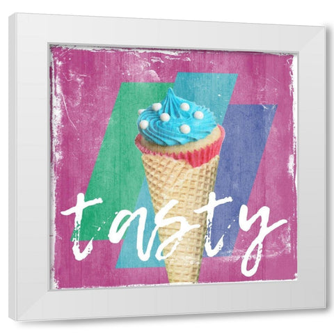 Lit White Modern Wood Framed Art Print by Lewis, Sheldon