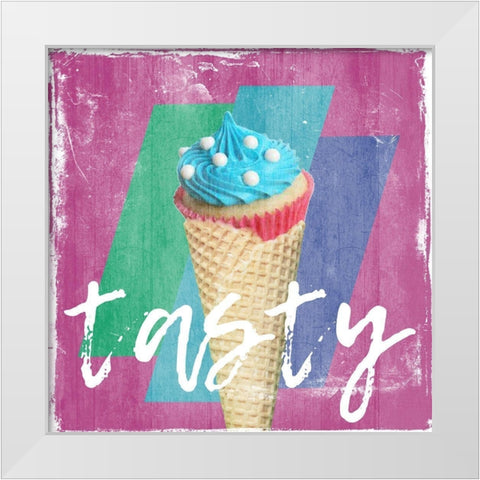 Lit White Modern Wood Framed Art Print by Lewis, Sheldon