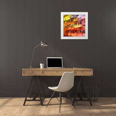 Architectural Color 1 White Modern Wood Framed Art Print by Lewis, Sheldon