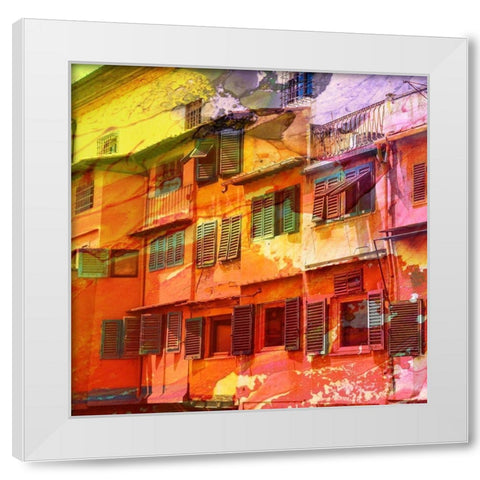 Architectural Color 1 White Modern Wood Framed Art Print by Lewis, Sheldon