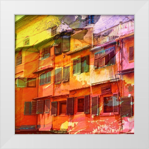Architectural Color 1 White Modern Wood Framed Art Print by Lewis, Sheldon