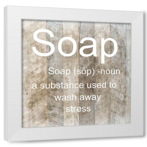 Soap White Modern Wood Framed Art Print by Lewis, Sheldon