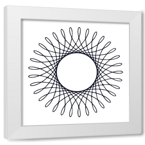 Royal Gate Navy 1 White Modern Wood Framed Art Print by Lewis, Sheldon