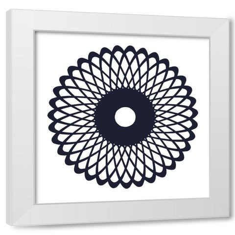 Royal Gate Navy 2 White Modern Wood Framed Art Print by Lewis, Sheldon