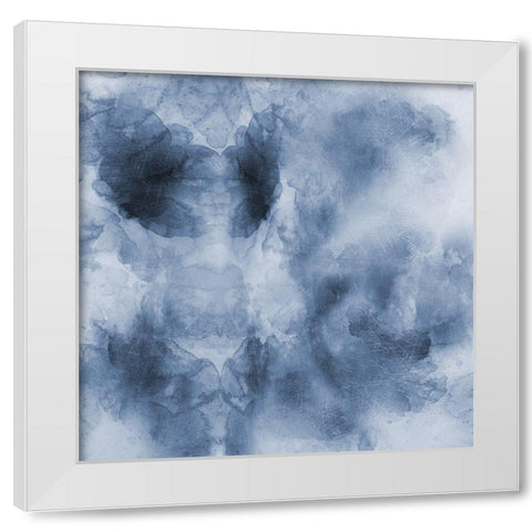 Midnight Blues White Modern Wood Framed Art Print by Lewis, Sheldon