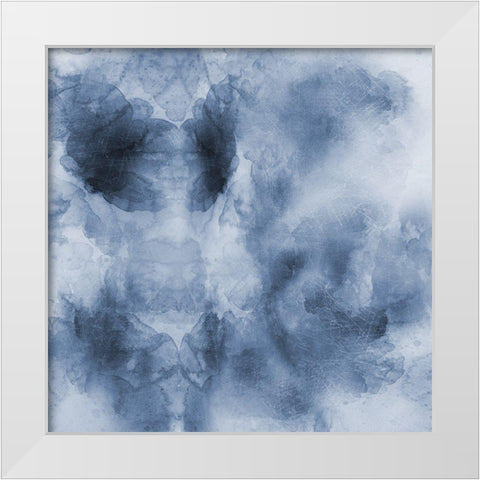 Midnight Blues White Modern Wood Framed Art Print by Lewis, Sheldon