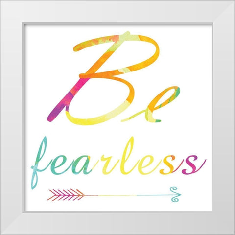 Fearless White Modern Wood Framed Art Print by Lewis, Sheldon