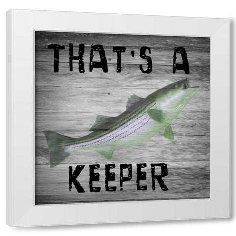Keeper White Modern Wood Framed Art Print by Lewis, Sheldon