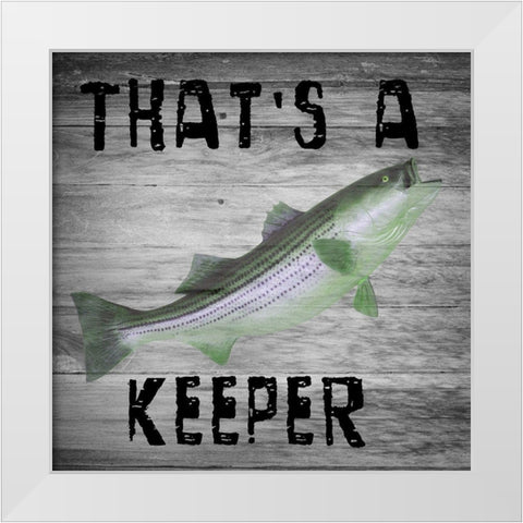 Keeper White Modern Wood Framed Art Print by Lewis, Sheldon