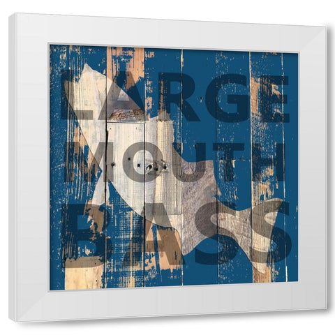 Bass White Modern Wood Framed Art Print by Lewis, Sheldon