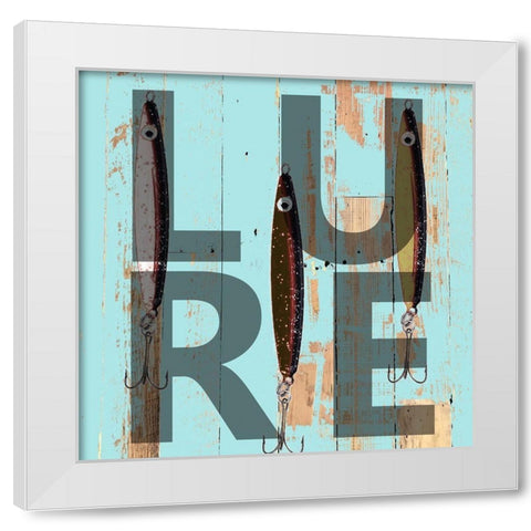 Lure White Modern Wood Framed Art Print by Lewis, Sheldon