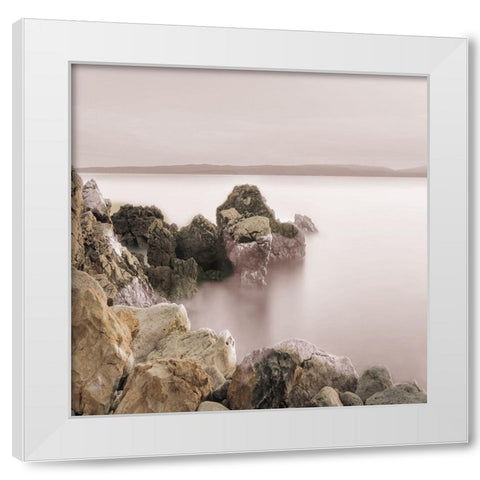 Escape Three White Modern Wood Framed Art Print by Lewis, Sheldon