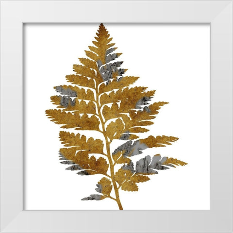 Gold Paint 2 White Modern Wood Framed Art Print by Lewis, Sheldon