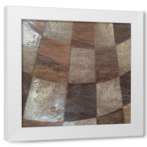 Wood Grain White Modern Wood Framed Art Print by Lewis, Sheldon