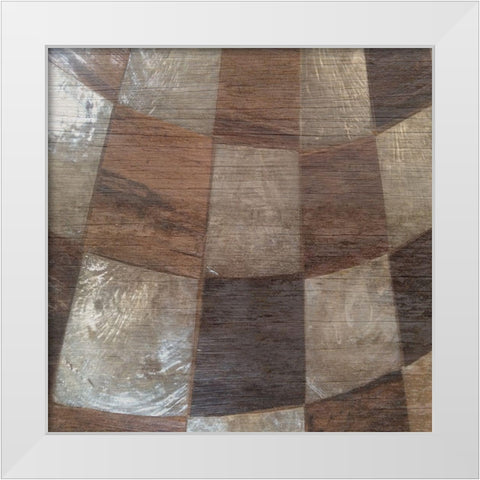 Wood Grain White Modern Wood Framed Art Print by Lewis, Sheldon