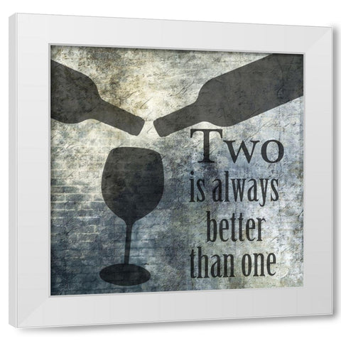 Wine Secret White Modern Wood Framed Art Print by Lewis, Sheldon
