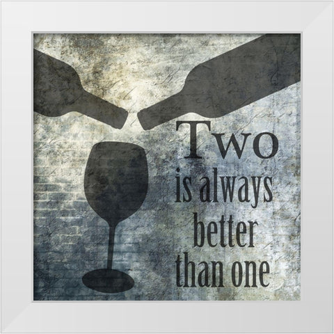 Wine Secret White Modern Wood Framed Art Print by Lewis, Sheldon