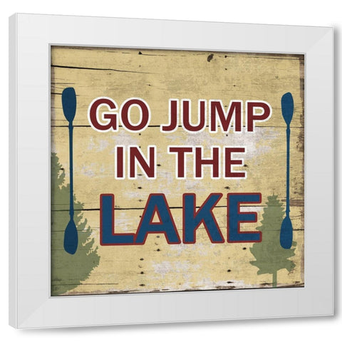 At The Lake 2 White Modern Wood Framed Art Print by Lewis, Sheldon