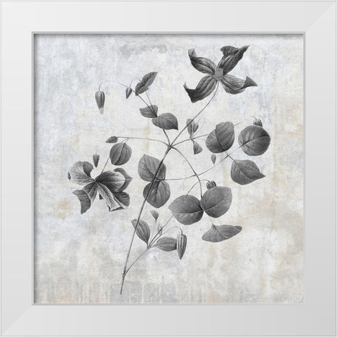 Grey Earth Balance 8 White Modern Wood Framed Art Print by Lewis, Sheldon