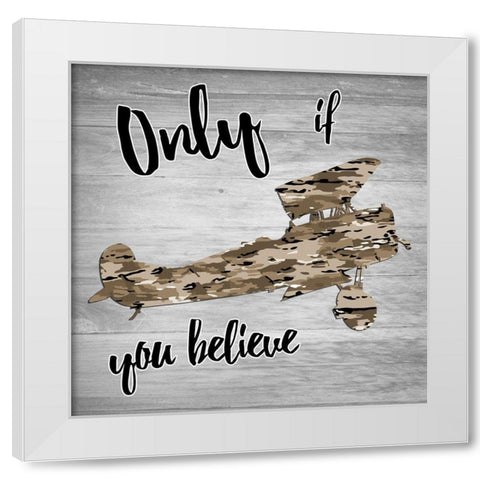 Fly 2 White Modern Wood Framed Art Print by Lewis, Sheldon