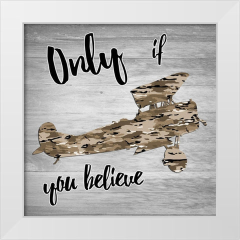 Fly 2 White Modern Wood Framed Art Print by Lewis, Sheldon