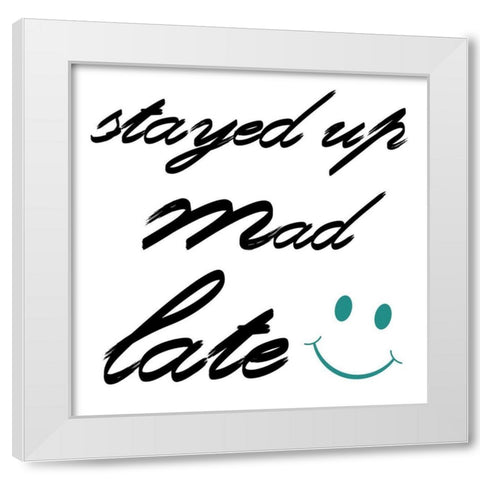 Stayed Up White Modern Wood Framed Art Print by Lewis, Sheldon