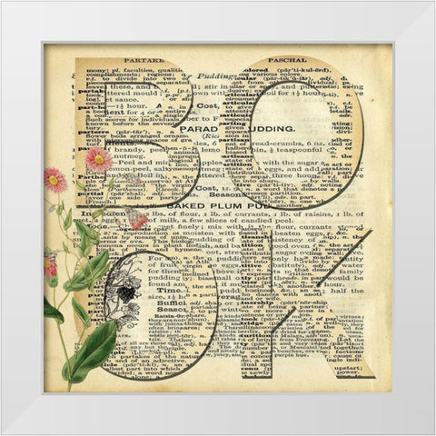 Read Book B White Modern Wood Framed Art Print by Lewis, Sheldon