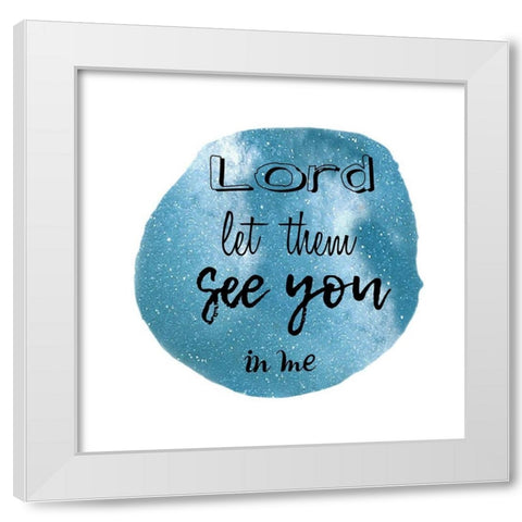 See You White Modern Wood Framed Art Print by Lewis, Sheldon