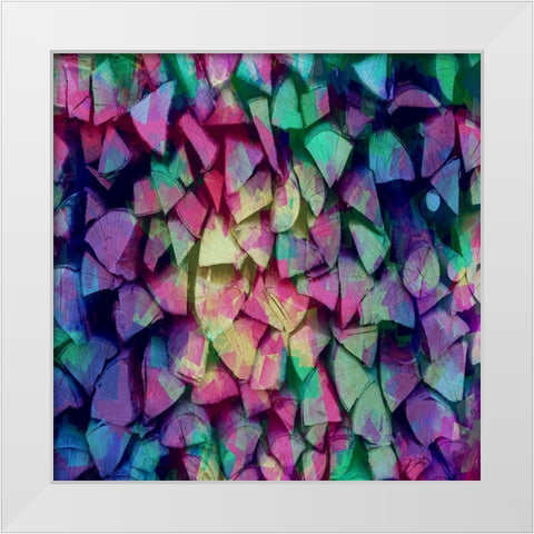 Jewel Toned Logs 2 White Modern Wood Framed Art Print by Lewis, Sheldon
