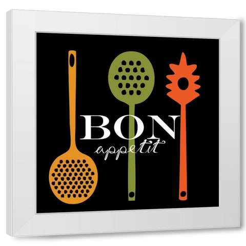 Kitchen White Modern Wood Framed Art Print by Lewis, Sheldon