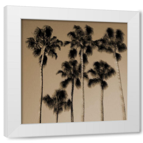 Palmona Grove White Modern Wood Framed Art Print by Lewis, Sheldon