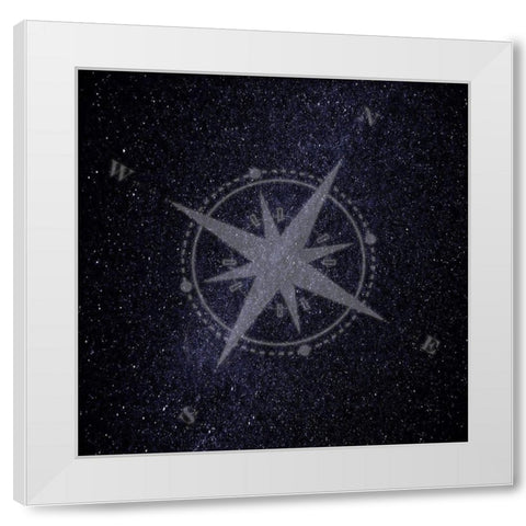 Navigate Space White Modern Wood Framed Art Print by Lewis, Sheldon