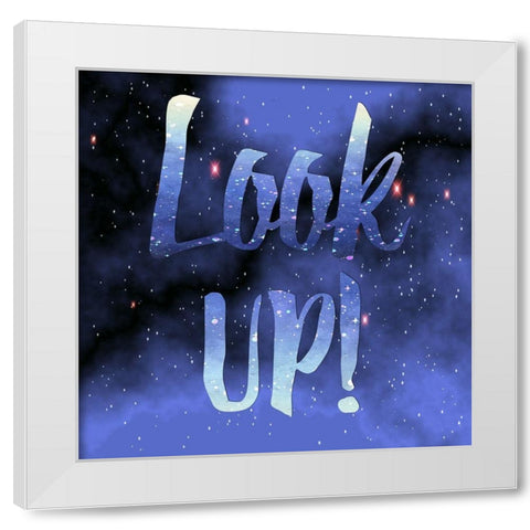 Heads up White Modern Wood Framed Art Print by Lewis, Sheldon