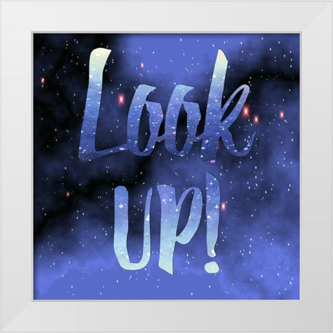 Heads up White Modern Wood Framed Art Print by Lewis, Sheldon