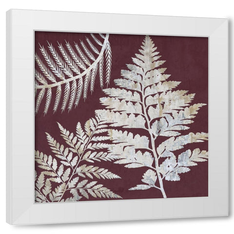 Fern Time 1 White Modern Wood Framed Art Print by Lewis, Sheldon