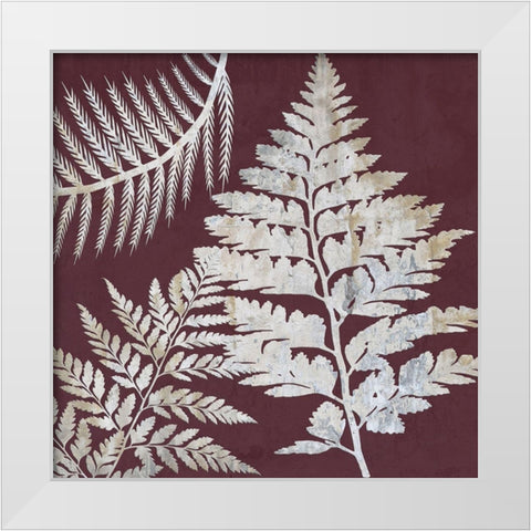 Fern Time 1 White Modern Wood Framed Art Print by Lewis, Sheldon