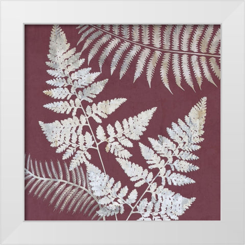 Fern Time 2 White Modern Wood Framed Art Print by Lewis, Sheldon