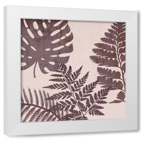 Fern Time 3 White Modern Wood Framed Art Print by Lewis, Sheldon