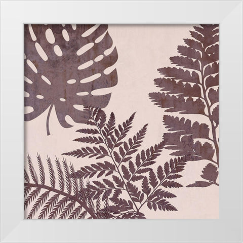 Fern Time 3 White Modern Wood Framed Art Print by Lewis, Sheldon