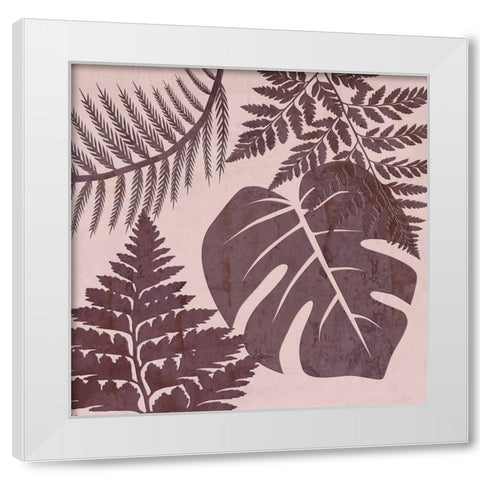 Fern Time 4 White Modern Wood Framed Art Print by Lewis, Sheldon