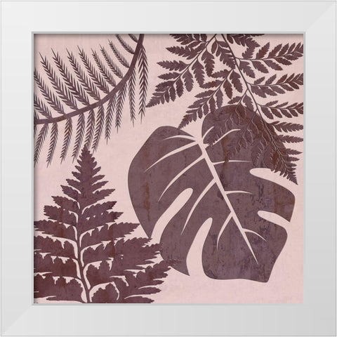 Fern Time 4 White Modern Wood Framed Art Print by Lewis, Sheldon