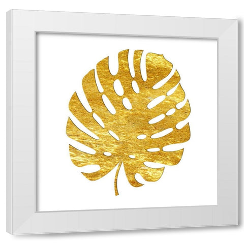 Golden Tropics 3 White Modern Wood Framed Art Print by Lewis, Sheldon