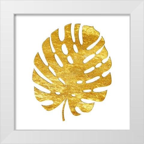 Golden Tropics 3 White Modern Wood Framed Art Print by Lewis, Sheldon