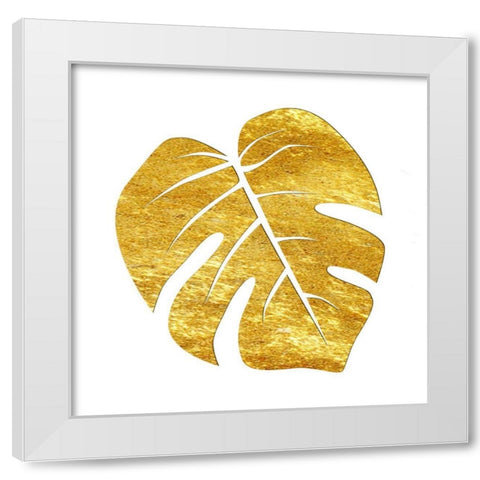 Golden Tropics 4 White Modern Wood Framed Art Print by Lewis, Sheldon
