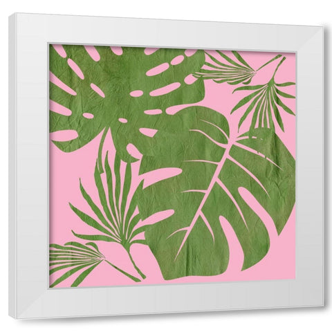 Pink Paradise 1 White Modern Wood Framed Art Print by Lewis, Sheldon